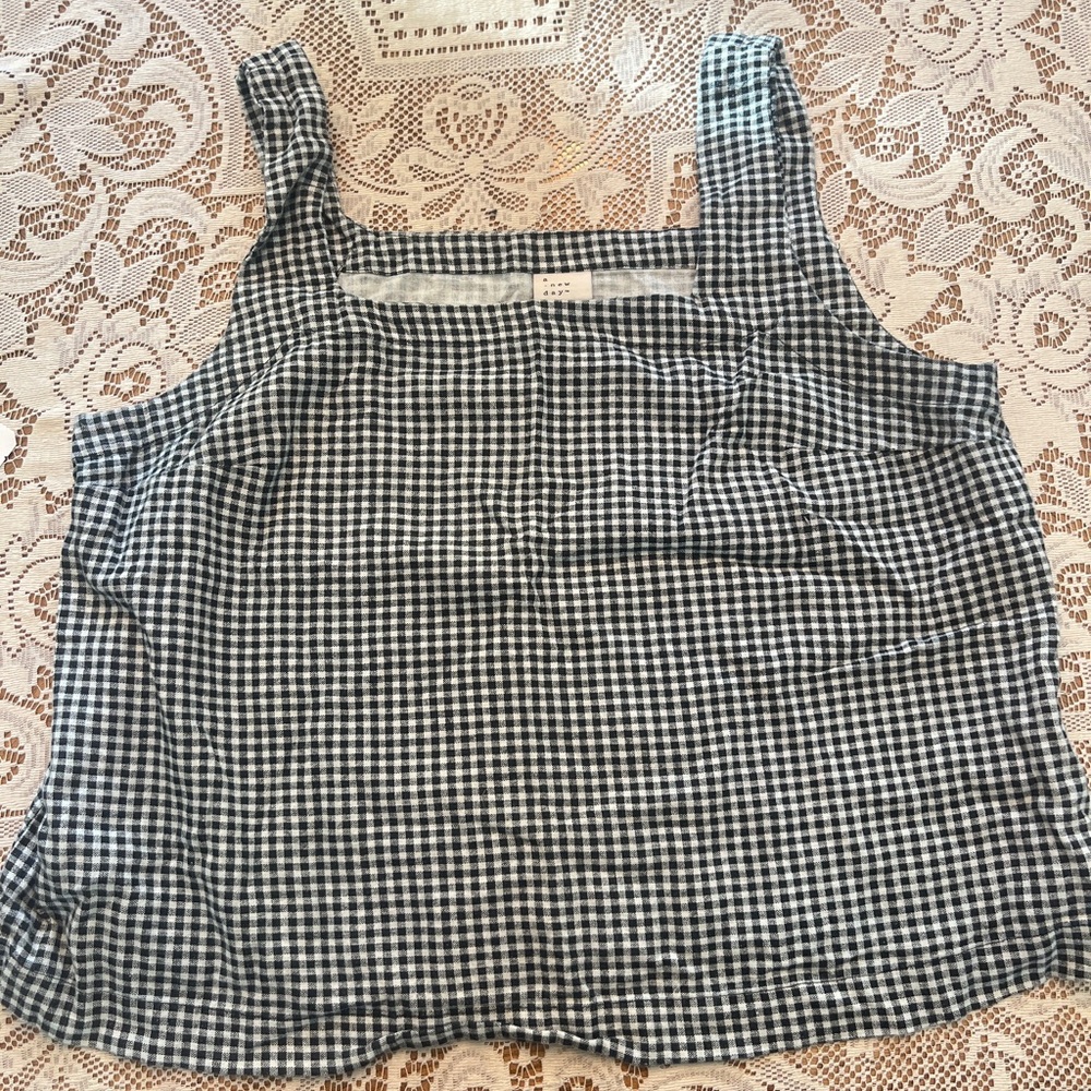 Large Checkered Tank Top